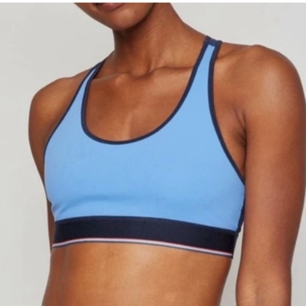 Fourlaps Circuit‎ Sports Bra workout activewear blue navy cornflower size XXL